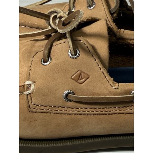 Sperry Top-Sider Authentic Original Boat Shoes Tan Leather Men’s 5M Non-Marking - Picture 8 of 11